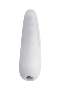 Вакуум-волновой бесконтактный стимулятор клитора Satisfyer Curvy 2+, Силикон, Белый, 14,3 см Вакуум-волновой бесконтактный стимулятор клитора Satisfyer Curvy 2+, Силикон, Белый, 14,3 см