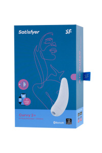 Вакуум-волновой бесконтактный стимулятор клитора Satisfyer Curvy 2+, Силикон, Белый, 14,3 см Вакуум-волновой бесконтактный стимулятор клитора Satisfyer Curvy 2+, Силикон, Белый, 14,3 см