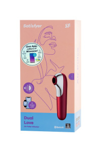 Вакуум-волновой бесконтактный стимулятор клитора Satisfyer Dual Love, Силикон, Красный, 16 см Вакуум-волновой бесконтактный стимулятор клитора Satisfyer Dual Love, Силикон, Красный, 16 см