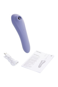 Вакуум-волновой бесконтактный стимулятор клитора Satisfyer Dual Pleasure, Силикон, Лиловый, 17,9 см Вакуум-волновой бесконтактный стимулятор клитора Satisfyer Dual Pleasure, Силикон, Лиловый, 17,9 см