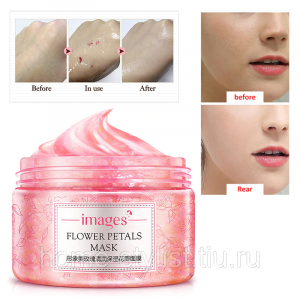 Маска-гель для лица с лепестками роз. Маска-гель для лица с лепестками роз.