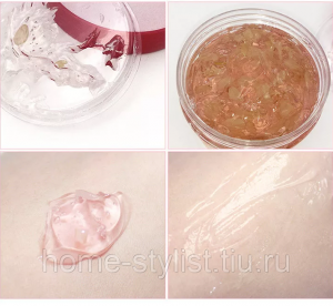 Маска-гель для лица с лепестками роз. Маска-гель для лица с лепестками роз.