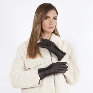 18GL29-2 Перчатки женские раз.6.5, цвет коричневый, подклад шерсть 18GL29-2 Перчатки женские раз.6.5, цвет коричневый, подклад шерсть