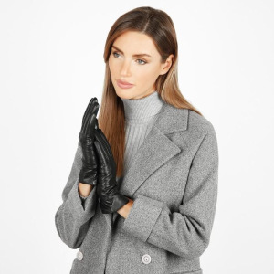 20FW11-1 Перчатки женские раз.6.5, цвет черный, подклад шерсть 20FW11-1 Перчатки женские раз.6.5, цвет черный, подклад шерсть