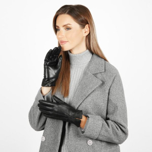 20FW11-1 Перчатки женские раз.8, цвет черный, с подкладом шерсть 20FW11-1 Перчатки женские раз.8, цвет черный, с подкладом шерсть