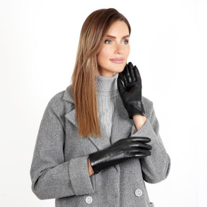 20FW15-1 Перчатки женские раз.7, цвет черный, подклад шерсть 20FW15-1 Перчатки женские раз.7, цвет черный, подклад шерсть
