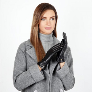 20FW16-1 Перчатки женские раз.7.5, цвет черный/серый, с подкладом шерсть 20FW16-1 Перчатки женские раз.7.5, цвет черный/серый, с подкладом шерсть