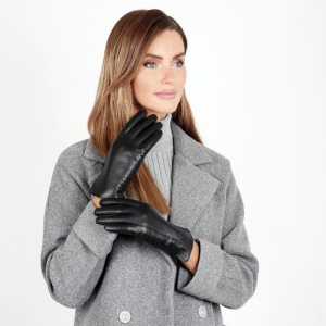 20FW17-1 Перчатки женские раз.7, цвет черный, с подкладом шерсть 20FW17-1 Перчатки женские раз.7, цвет черный, с подкладом шерсть