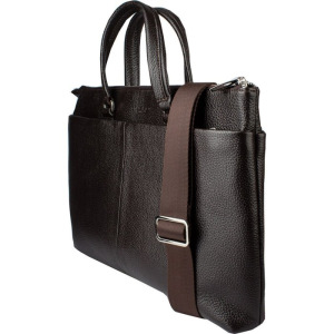 Деловая сумка, 36 х 6 х 26 см, натуральная кожа, цвет коричневый Деловая сумка, 36 х 6 х 26 см, натуральная кожа, цвет коричневый