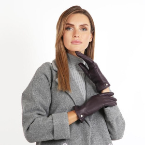 F14-13 Перчатки женские раз.8, цвет фиолетовый new, с подкладом шерсть F14-13 Перчатки женские раз.8, цвет фиолетовый new, с подкладом шерсть