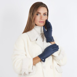 F14-24 Перчатки женские раз.7.5, цвет голубой, с подкладом шерсть F14-24 Перчатки женские раз.7.5, цвет голубой, с подкладом шерсть