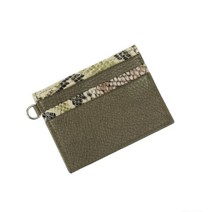 Картхолдер, 6 кармана, цвет коричневый/оливковый Картхолдер, 6 кармана, цвет коричневый/оливковый