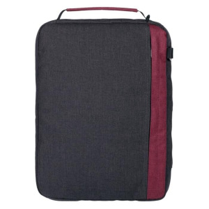 Конференц-сумка 2 в 1 twoFold серая с бордовым, 34x24x4 см Конференц-сумка 2 в 1 twoFold серая с бордовым, 34x24x4 см