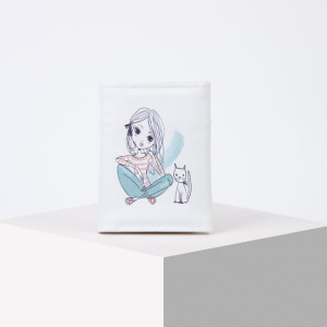 Кошелёк, отдел на молнии, цвет белый Кошелёк, отдел на молнии, цвет белый