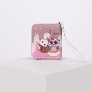 Кошелёк, отдел на молнии, цвет розовый Кошелёк, отдел на молнии, цвет розовый