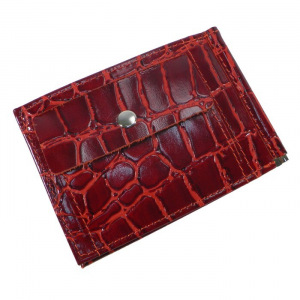 Кошелёк с зажимом на кнопке, цвет красный Кошелёк с зажимом на кнопке, цвет красный