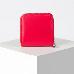 Кошелёк женский Keep distance, 8.5х8.5 см, с перфорацией, красный Кошелёк женский Keep distance, 8.5х8.5 см, с перфорацией, красный