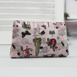 Косметичка простая, отдел на молнии, цвет розовый Косметичка простая, отдел на молнии, цвет розовый