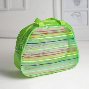 Косметичка ПВХ, отдел на молнии, 2 ручки, цвет МИКС Косметичка ПВХ, отдел на молнии, 2 ручки, цвет МИКС