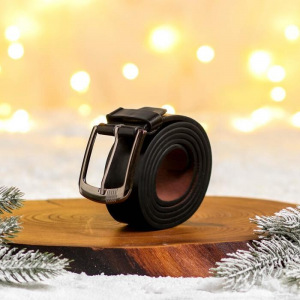 Мужской ремень в подарочной коробке "Бурю эмоций!", 122х3,7 см Мужской ремень в подарочной коробке "Бурю эмоций!", 122х3,7 см