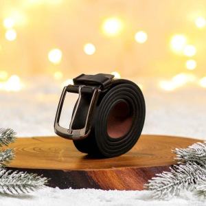 Мужской ремень в подарочной коробке "Настоящий мужик", 122х3,7 см Мужской ремень в подарочной коробке "Настоящий мужик", 122х3,7 см