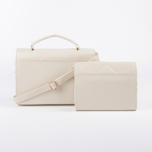 Набор сумок, отдел на клапане, длинный ремень, цепочка, цвет белый Набор сумок, отдел на клапане, длинный ремень, цепочка, цвет белый