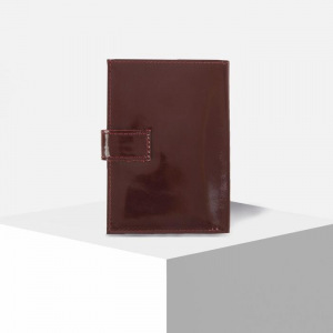 Обложка для автодокументов на клапане, цвет бордовый Обложка для автодокументов на клапане, цвет бордовый