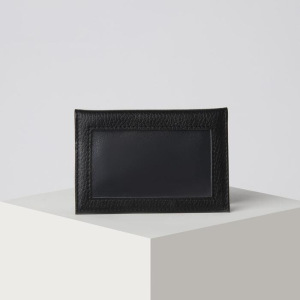 Обложка для документов, с окошком, цвет чёрный Обложка для документов, с окошком, цвет чёрный