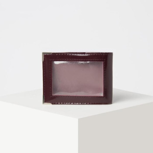 Обложка для удостоверения «Пропуск», с окошком, цвет бордовый Обложка для удостоверения «Пропуск», с окошком, цвет бордовый