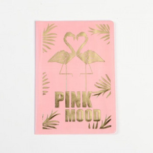 Обложка на паспорт ПВХ с тиснением " Pink mood" (1 шт) Обложка на паспорт ПВХ с тиснением " Pink mood" (1 шт)