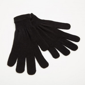 Перчатки женские, цвет чёрный, размер 18 Перчатки женские, цвет чёрный, размер 18