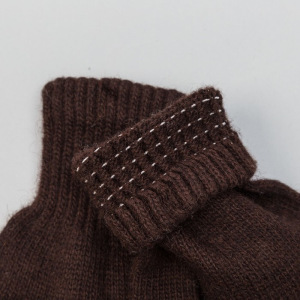 Перчатки женские из шерсти "Як" 04123 цвет шоколадный, р-р 17-19 Перчатки женские из шерсти "Як" 04123 цвет шоколадный, р-р 17-19