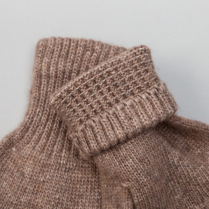 Перчатки женские из шерсти "Як" 04124 цвет коричневый, р-р 17-19 Перчатки женские из шерсти "Як" 04124 цвет коричневый, р-р 17-19