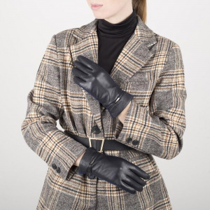 Перчатки женские, размер 6,5, длина 25 см, с подкладом шерсть, цвет чёрный Перчатки женские, размер 6,5, длина 25 см, с подкладом шерсть, цвет чёрный