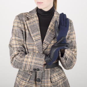 Перчатки женские, размер 6,5, длина 25 см, с подкладом шерсть, цвет чёрный Перчатки женские, размер 6,5, длина 25 см, с подкладом шерсть, цвет чёрный