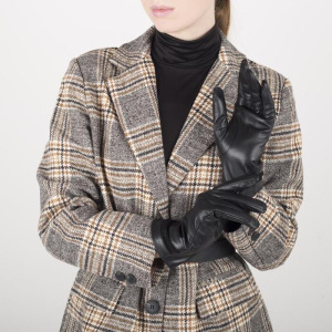 Перчатки женские, размер 6,5, с подкладом шерсть, цвет чёрный Перчатки женские, размер 6,5, с подкладом шерсть, цвет чёрный