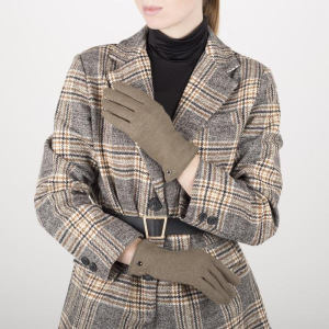 Перчатки женские, размер 7,5, комбинированные, подклад шерсть, цвет бежевый Перчатки женские, размер 7,5, комбинированные, подклад шерсть, цвет бежевый