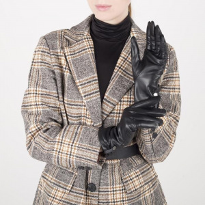 Перчатки женские, размер 7, с подкладом шерсть, цвет чёрный Перчатки женские, размер 7, с подкладом шерсть, цвет чёрный