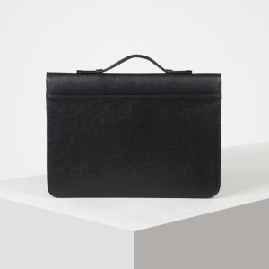 Портфель деловой, с ручкой, цвет чёрный Портфель деловой, с ручкой, цвет чёрный