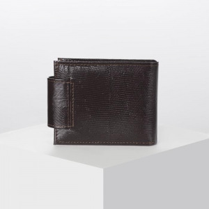 Портмоне мужское, 2 отдела, для кредиток, для монет, игуана, цвет коричневый Портмоне мужское, 2 отдела, для кредиток, для монет, игуана, цвет коричневый