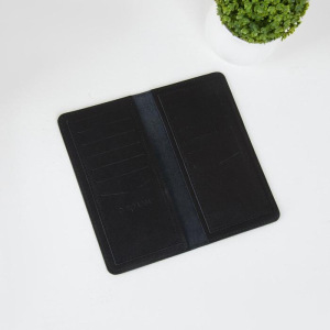 Портмоне мужское, 2 отдела, для кредиток, наружный карман, цвет чёрный Портмоне мужское, 2 отдела, для кредиток, наружный карман, цвет чёрный