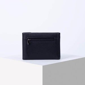 Портмоне мужское, 2 отдела на клапане, с зажимом для купюр, цвет чёрный Портмоне мужское, 2 отдела на клапане, с зажимом для купюр, цвет чёрный