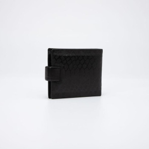Портмоне мужское, 2 отдела на кнопке, с зажимом, цвет чёрный Портмоне мужское, 2 отдела на кнопке, с зажимом, цвет чёрный