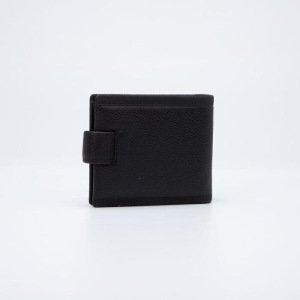 Портмоне мужское, 2 отдела на кнопке, с зажимом, цвет чёрный Портмоне мужское, 2 отдела на кнопке, с зажимом, цвет чёрный