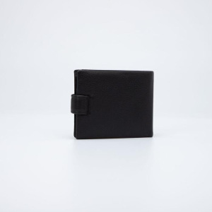 Портмоне мужское, 2 отдела на кнопке, с зажимом, цвет чёрный Портмоне мужское, 2 отдела на кнопке, с зажимом, цвет чёрный