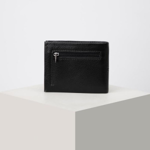 Портмоне мужское, 2 отдела на магните, с зажимом для купюр, цвет чёрный Портмоне мужское, 2 отдела на магните, с зажимом для купюр, цвет чёрный