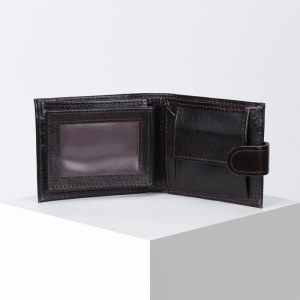 Портмоне мужское, 2 отделение, для монет, для карт, цвет коричневый Портмоне мужское, 2 отделение, для монет, для карт, цвет коричневый