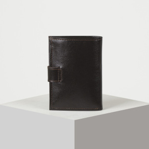 Портмоне мужское 2 в1, отдел для купюр, для карт, для монет, отдел для автодокументов, цвет коричневый матовый Портмоне мужское 2 в1, отдел для купюр, для карт, для монет, отдел для автодокументов, цвет коричневый матовый