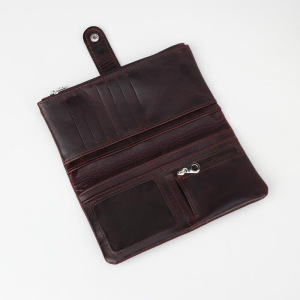 Портмоне мужское, 3 отдела, для карт, для монет, цвет коричневый Портмоне мужское, 3 отдела, для карт, для монет, цвет коричневый