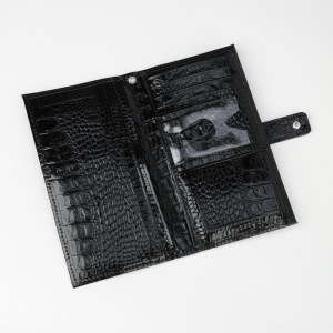 Портмоне мужское, 3 отдела, для карт, для монет, с ручкой, цвет чёрный Портмоне мужское, 3 отдела, для карт, для монет, с ручкой, цвет чёрный